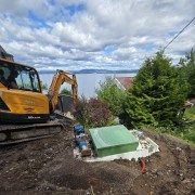 Grunnarbeid og installasjon av avløpsanlegg med gravemaskin – ØST Miljøteknikk AS